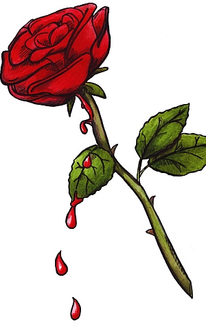 Tattoovorlage einer Rose