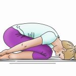 Die Yoga-Übung Stellung des Kindes-Balasana hilft, nervöse Verdauungsprobleme zu überwinden